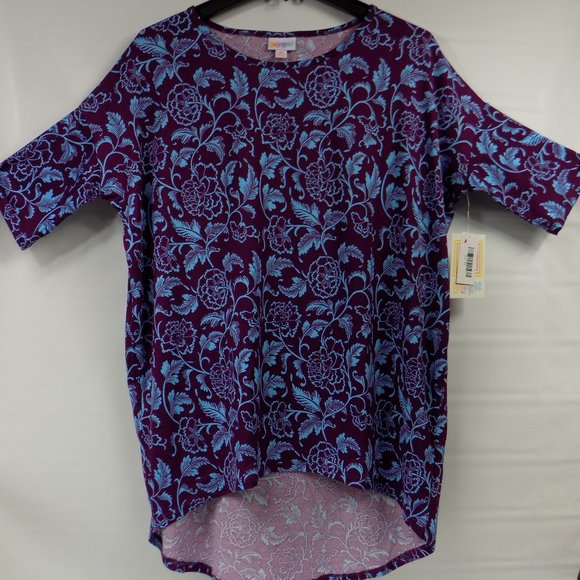 LuLaRoe Tops - LuLaRoe Irma Flower Print Tunic Top Size XS  NWT